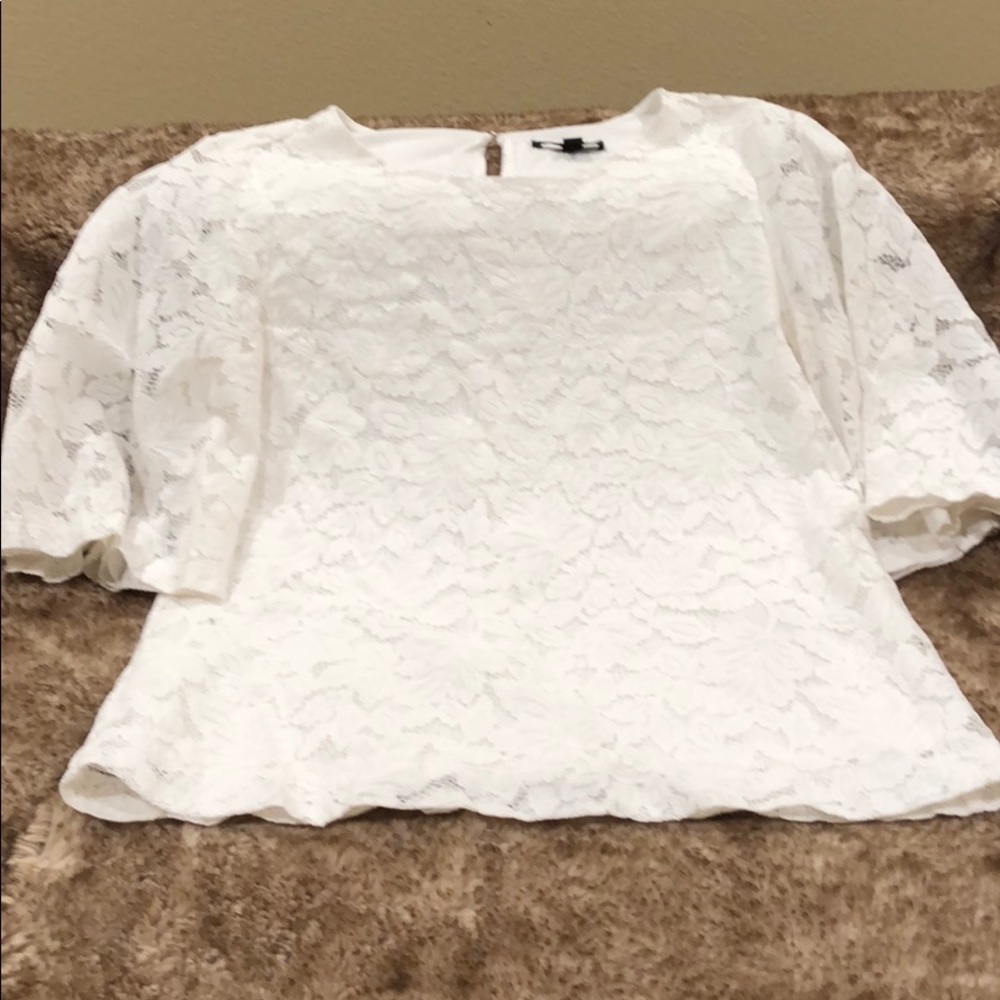 White Banana Republic blouse